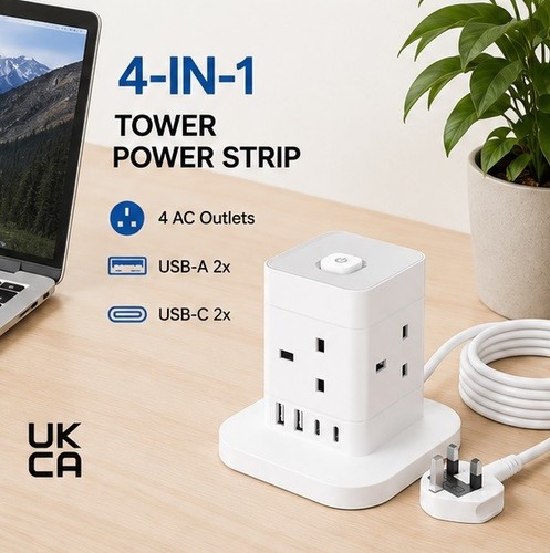 Extension lead with usb way - 4,