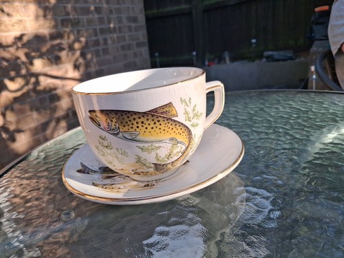 Large cup and saucer - , with