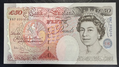 Old fifty pound note - old,