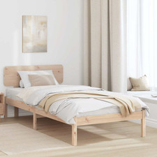 Bed Frame Solid Pine Natural