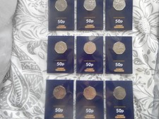 24 Isle of Man 50p coins in great condition.  Many rare and hard to find