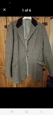 Ladies Grey Saddle Master  Tweed Show Jacket Size  40