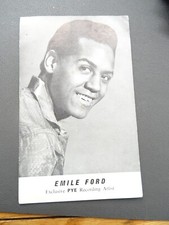 Emile Ford Pye Records Promotional card