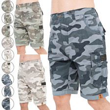 Mens Crosshatch Cargo Shorts