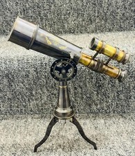 Vintage Brass Telescope on