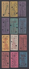 TWELVE Vintage HCT Hull Bus Tickets Transport Tickets Yorkshire