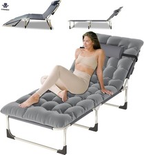 Folding Bed Camping Travel Heavy Duty Foldable Adult Lightweight With Mattress