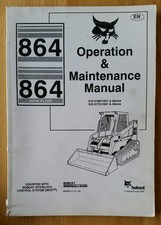 BOBCAT 864 SKID STEER LOADER OPERATORS MANUAL 