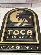 Toca Percussion Display Plaque: Authorized Dealer Retail/Trade Shop: Rare Item
