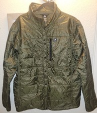 Jones Snowboards Mens Long Shadow Rec Shacket Sz Medium Dark Olive Green