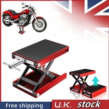 500KG Motorbike Motorcycle Table Bench Workshop Scissor Lift Jack Stand Paddock