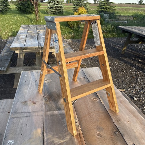 Vtg babcock wooden step - babcock,