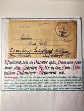 Field Post 18.10.1943 Eastern
