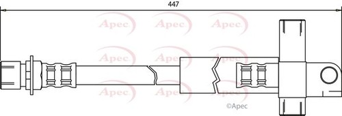 Braking brake hose - brake,