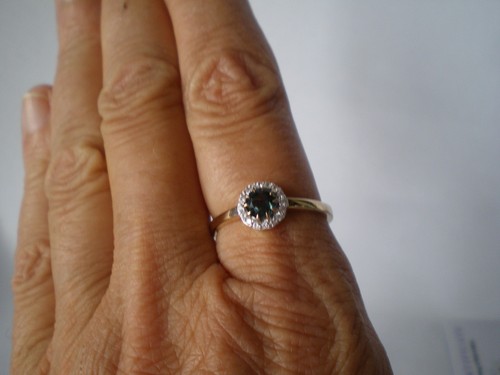 Burmese blue spinel ring size - blue,