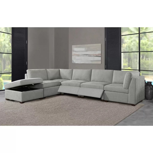 Modular sofa with power - modular,