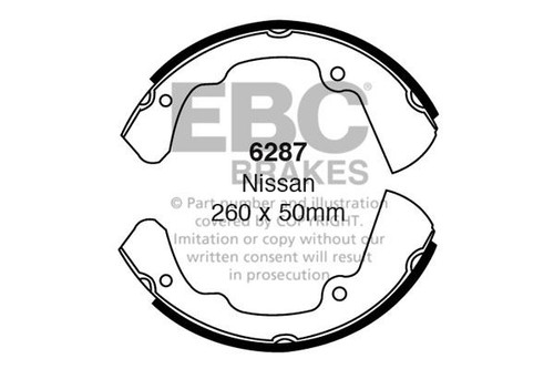Ebc 6287 brake shoe - ebc,