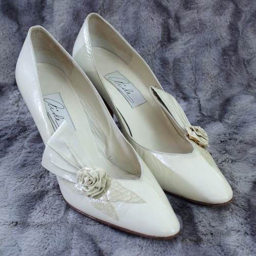 Aida beige high - heel, leather