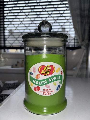 Jelly belly large candle green - candle,