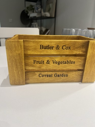 Wooden storage box butler - storage,