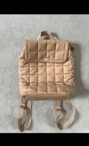 Ugg peach quilted backback - peach,