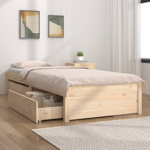 Single bed frame - frame, brown