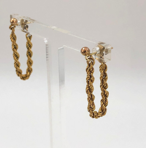 Vintage 9ct gold rope twist - vintage,