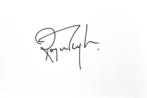 Roger taylor hand signed 6x4 - hand,