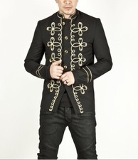 Men Black Military Parade