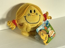 Mr Men Little Miss Sunshine Fisher Price 4.5” Plush Soft Cuddly Toy Tag Attached