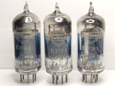 3 X MULLARD EF91 6AM6 MITCHAM VALVE TUBE TEST 95+% Little Dot VICTORY GUITAR AMP