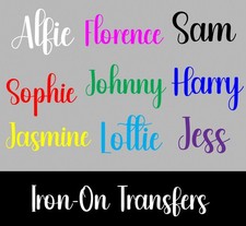 Personalised Iron On Names