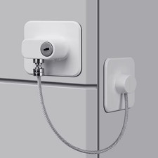 Refrigerator freezer door lock - door,