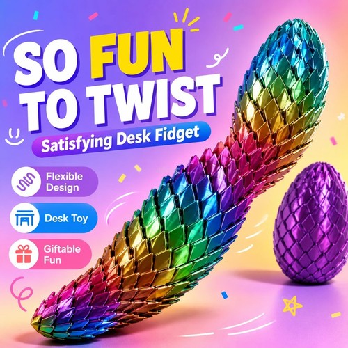 Twisted spiral dragon egg toy - spiral,