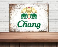 CHANG metal beer sign,mancave