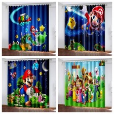 Kids 3D Super Mario Curtains