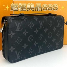 Louis Vuitton Monogram Eclipse Zippy XL Long Wallet Black