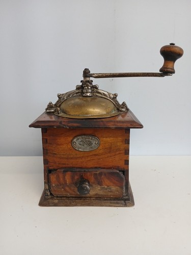 Vintage wooden box - wooden, coffee