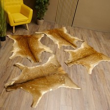 Male Deer 4 X Hides Deer Skin Rug Decor L 106-115 Cm