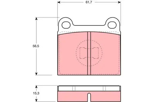 Brake pads gdb648 - gdb648, trw