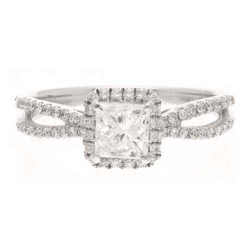 18carat white gold diamond - white,