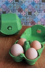 Henpac green egg boxes - 4-egg, fits