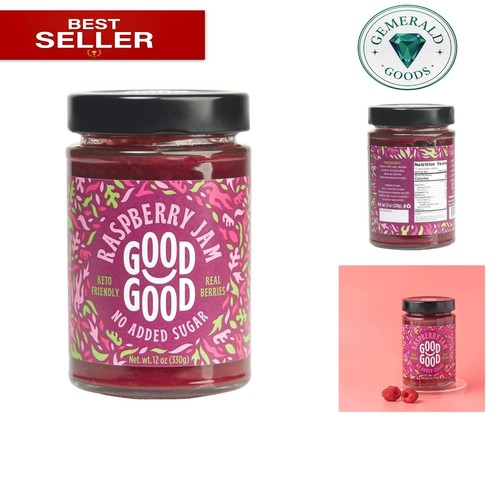 12oz raspberry jam low - raspberry,