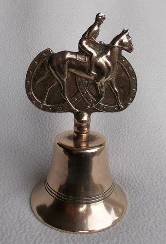 Vintage brass horse - &, jockey