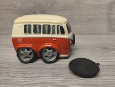 Vintage VW ~ VOLKSWAGEN Hippie Bus Money Box ~ Ornamental Retro Decor Pre-owned 
