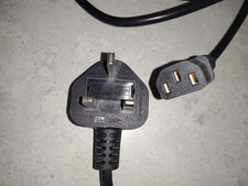 3 x BALLAST IEC REPLACMENT UK PLUG (KETTLE) LEADS - 2m LENGTH.