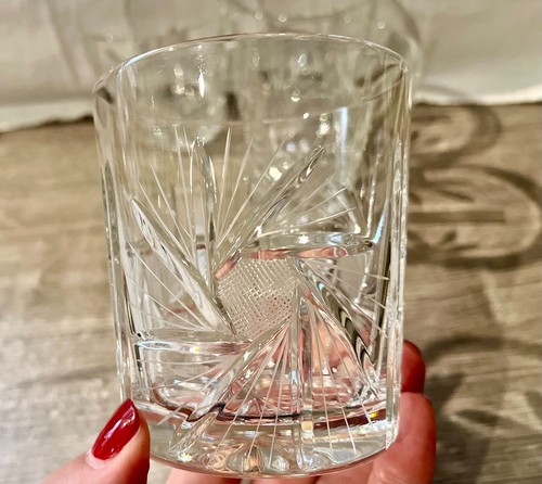 Cut crystal whiskey - cut, glasses