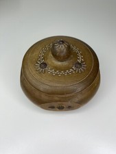 Antique round box with domed