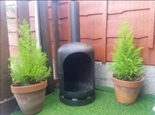 Gas bottle wood burner log - bottle, burner/log