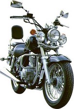 Engine guard Spaan chromed steel Ø 25mm specific for Suzuki Marauder 250 (GZ250)